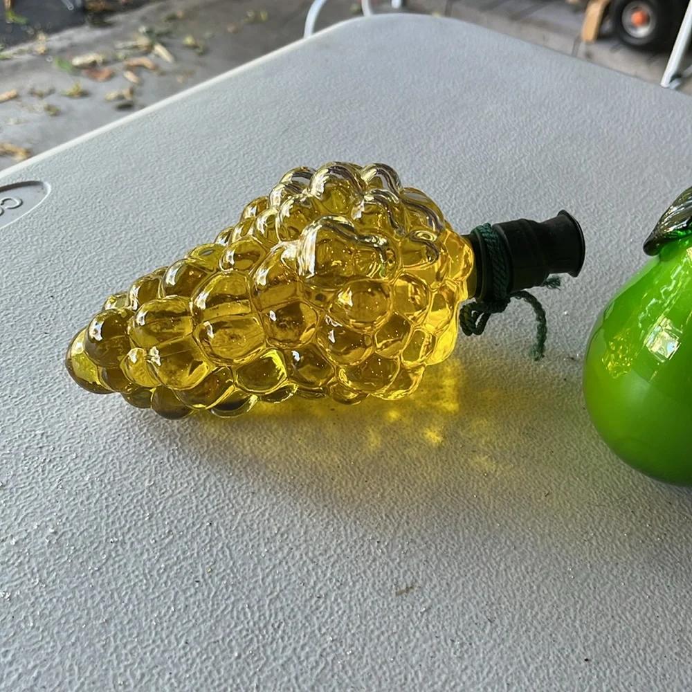 Hobby Lobby Glass Fruit Trio in Yellow, Green, and Purple